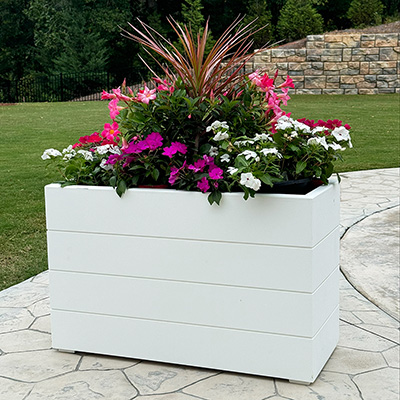 Shiplap Planter Box made from PVC